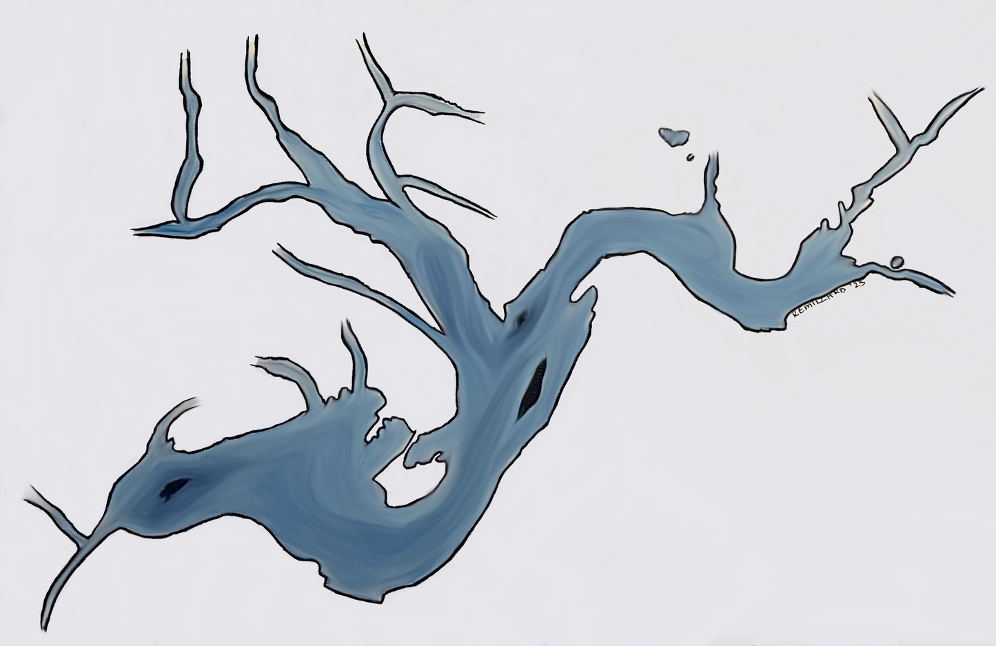 Guelph Lake - Original Art Vinyl Sticker