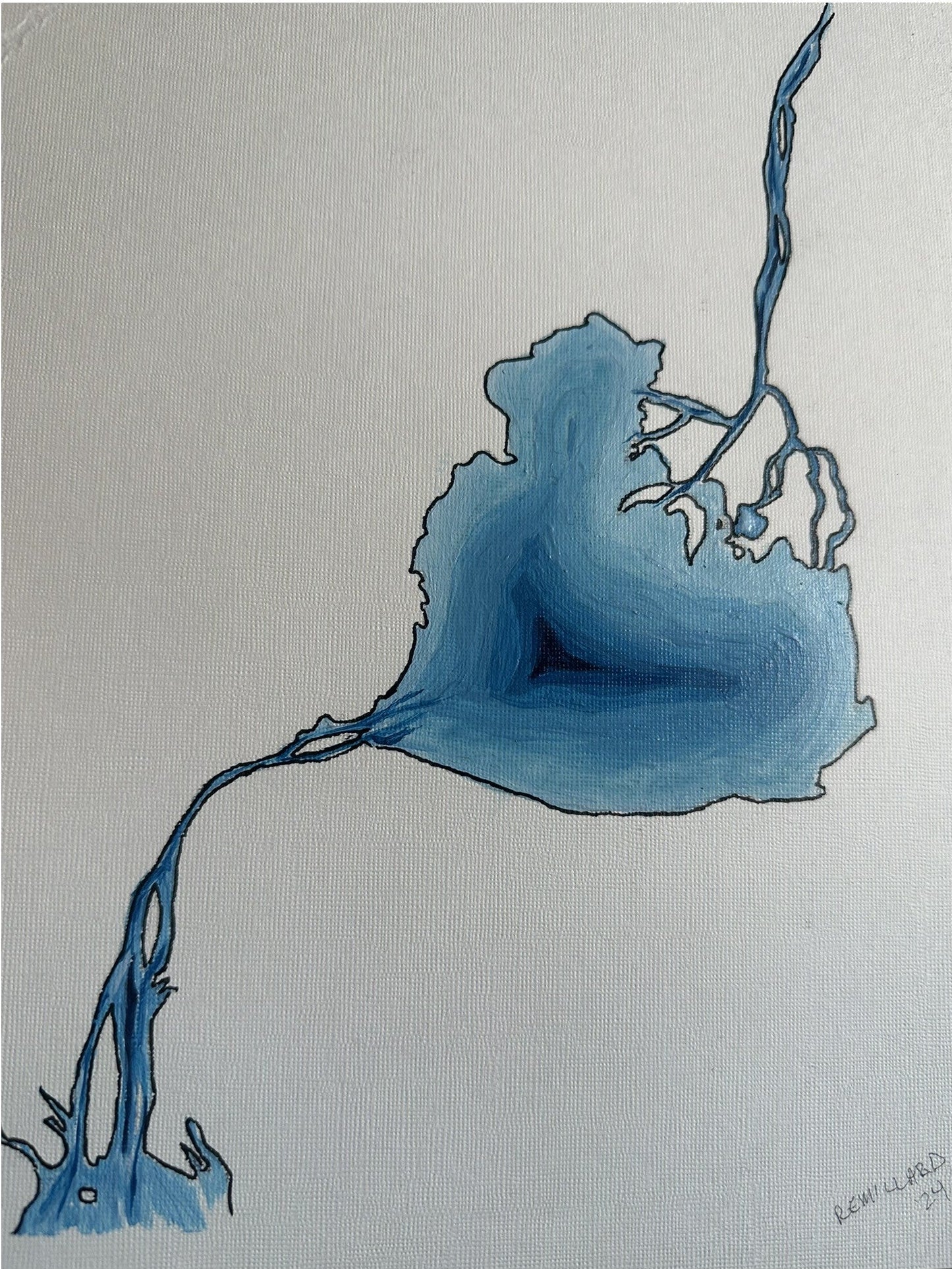 Lake St. Clair - Acrylic on paper