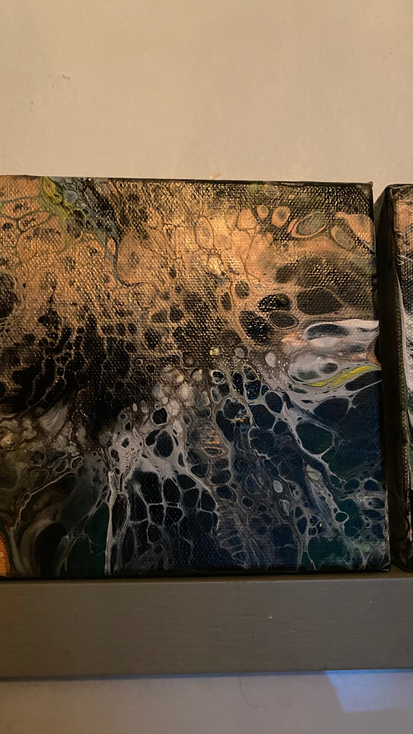 Original Earth Tone Cell Exposure Mini Canvas