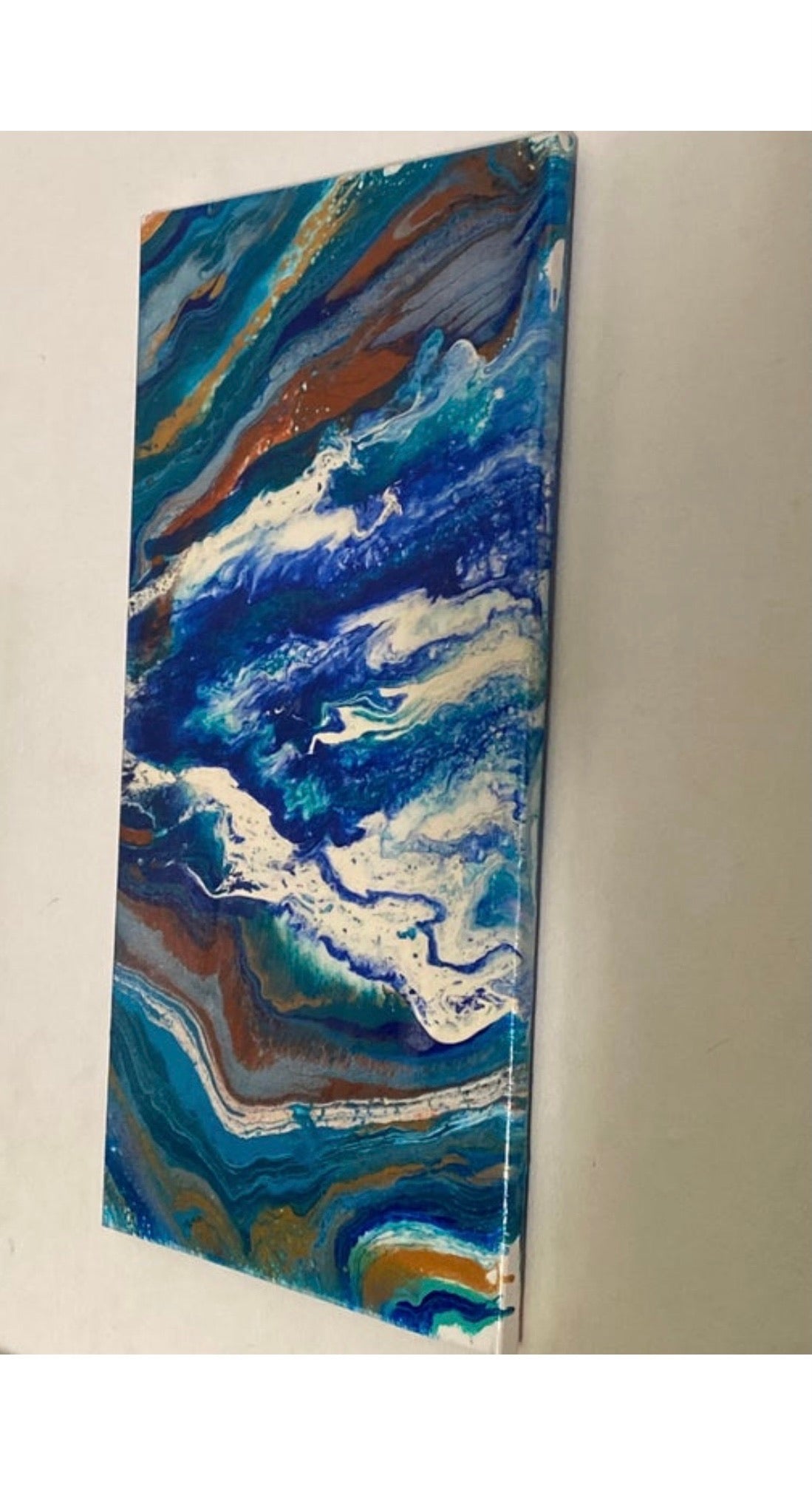 Original Splashes of Water on a Sandy Shore