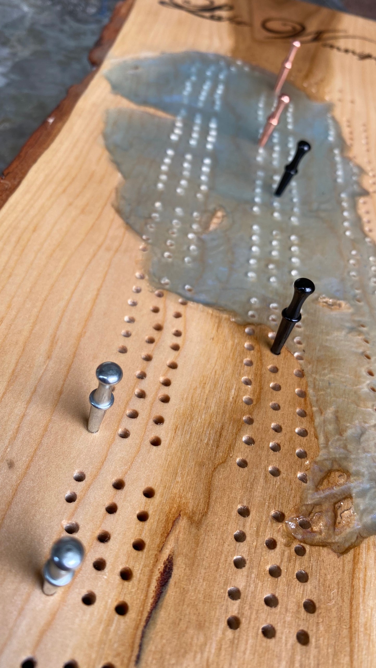 Hand Made Cribbage Board