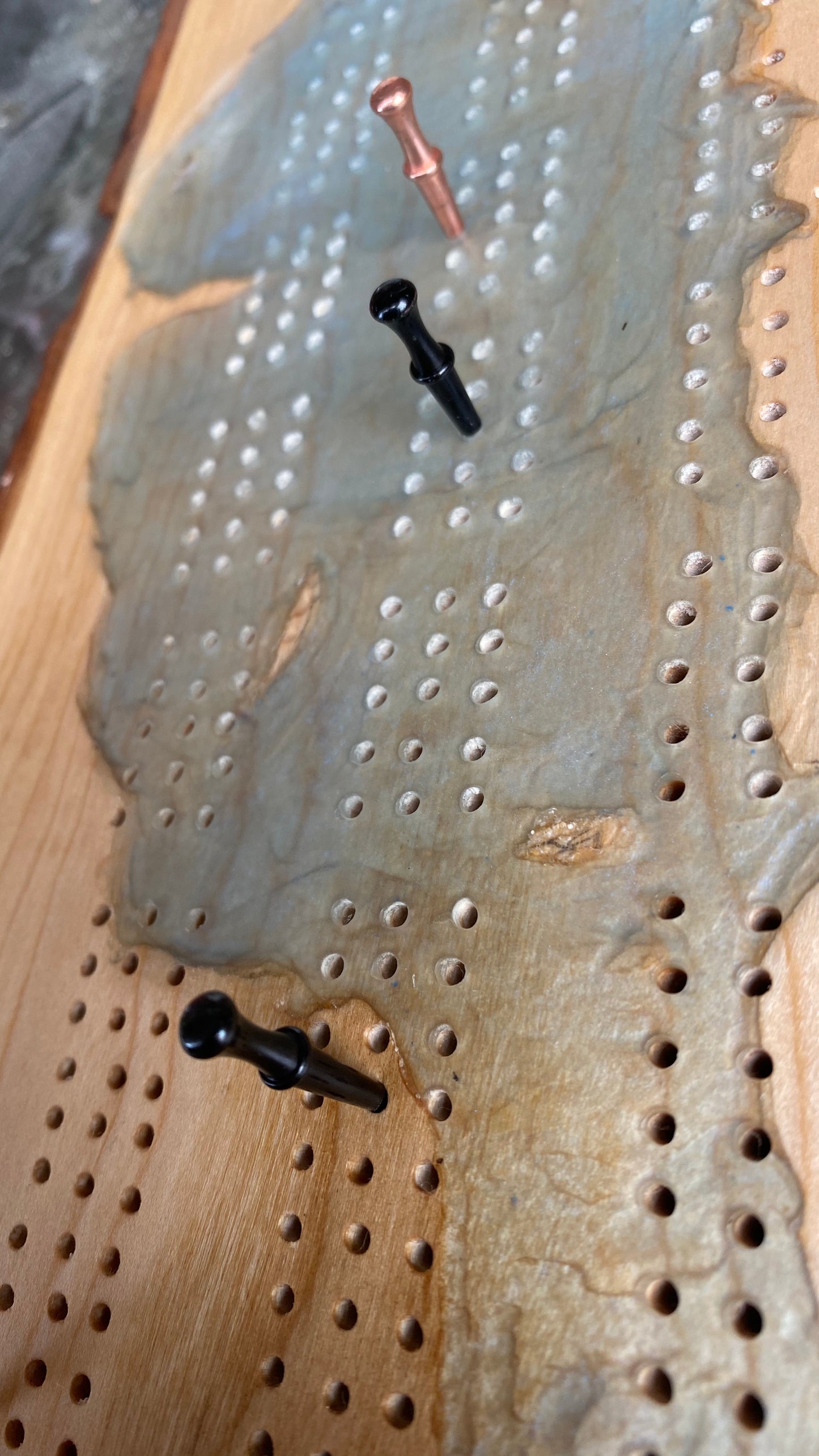 Hand Made Cribbage Board