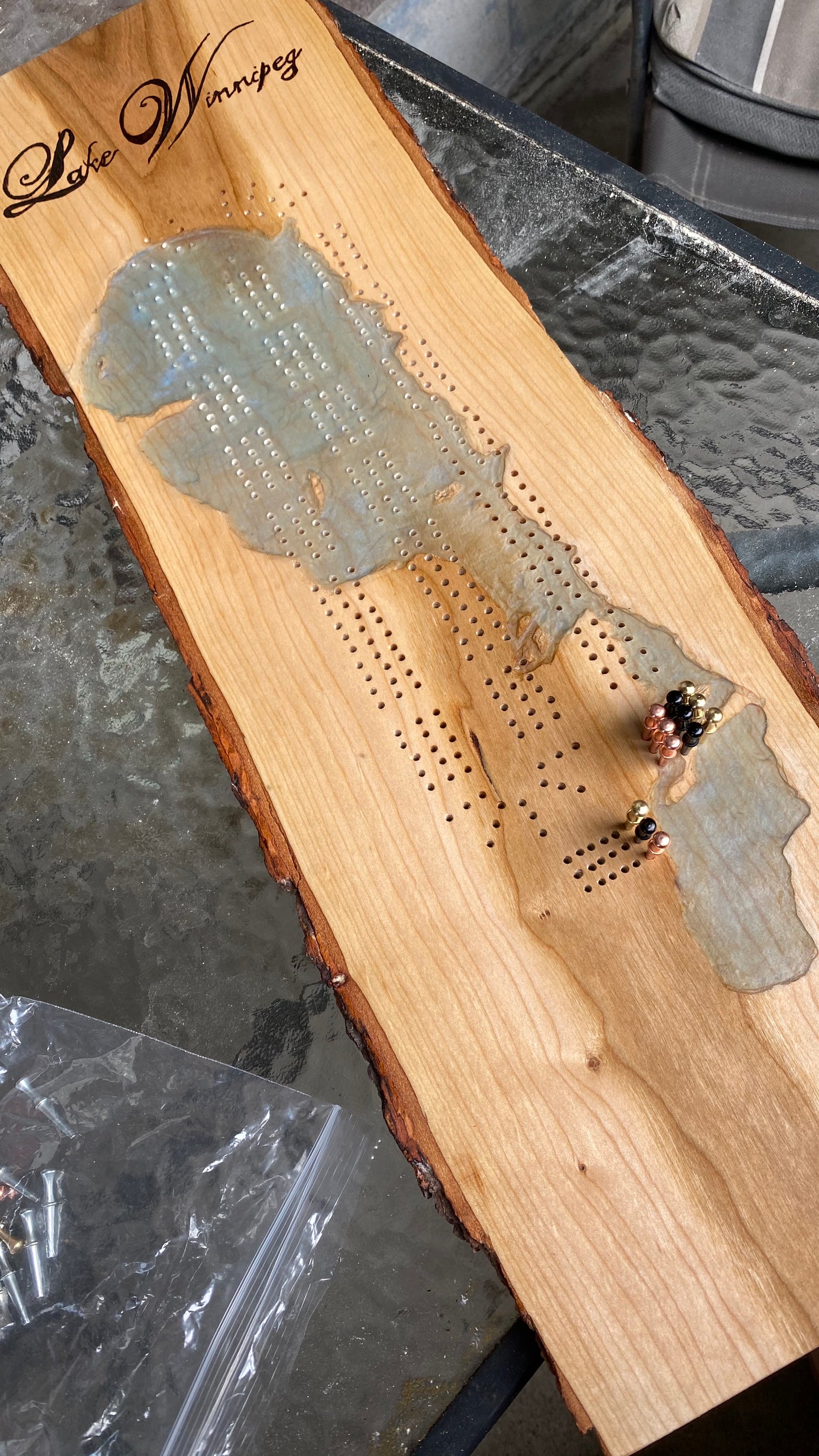 Hand Made Cribbage Board
