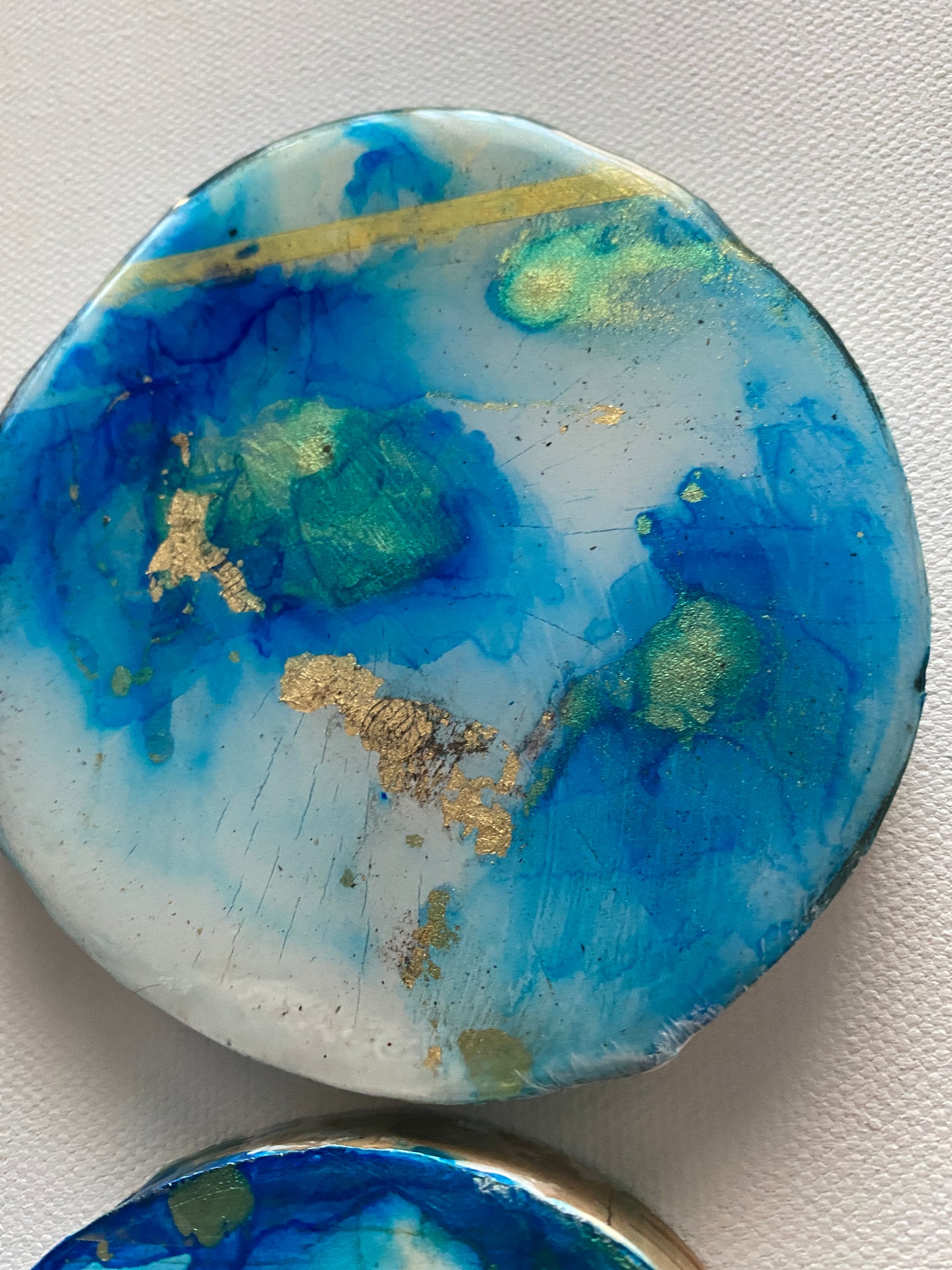 ALCOHOL INK - RESIN COASTERS