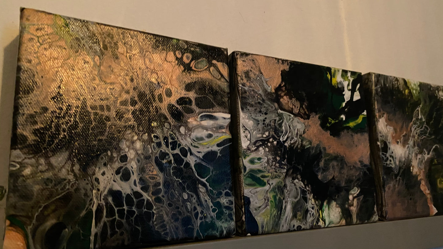 Original Earth Tone Cell Exposure Mini Canvas
