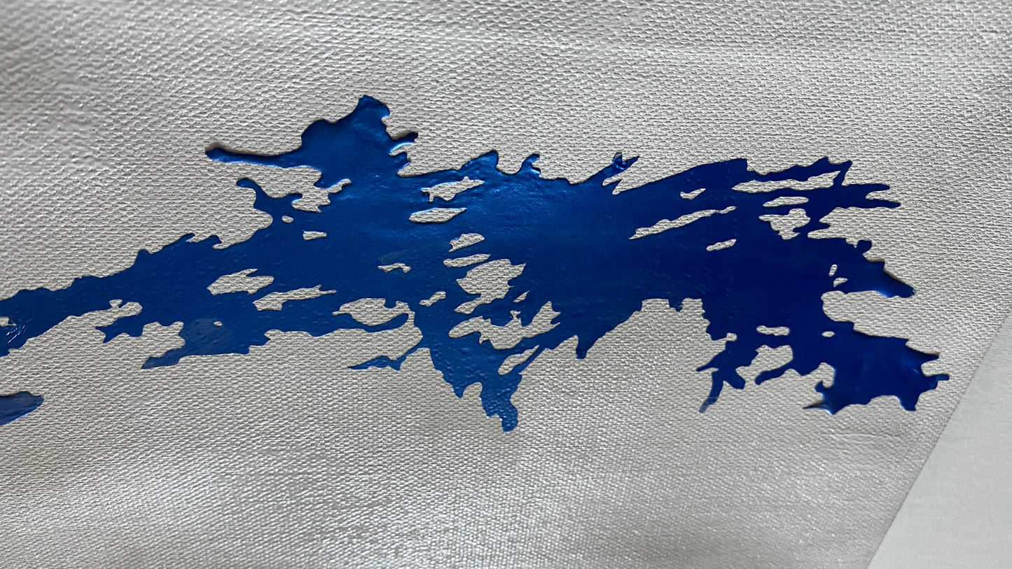 Canadian Vinyl Maps on Canvas - Lake Muskoka