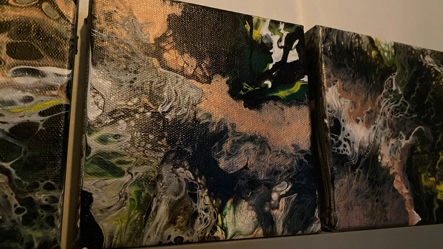 Original Earth Tone Cell Exposure Mini Canvas
