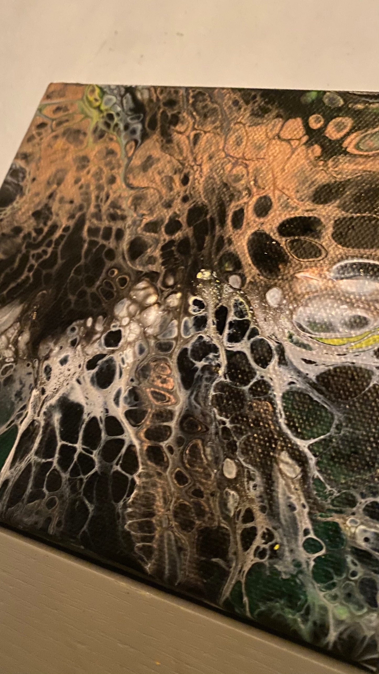 Original Earth Tone Cell Exposure Mini Canvas