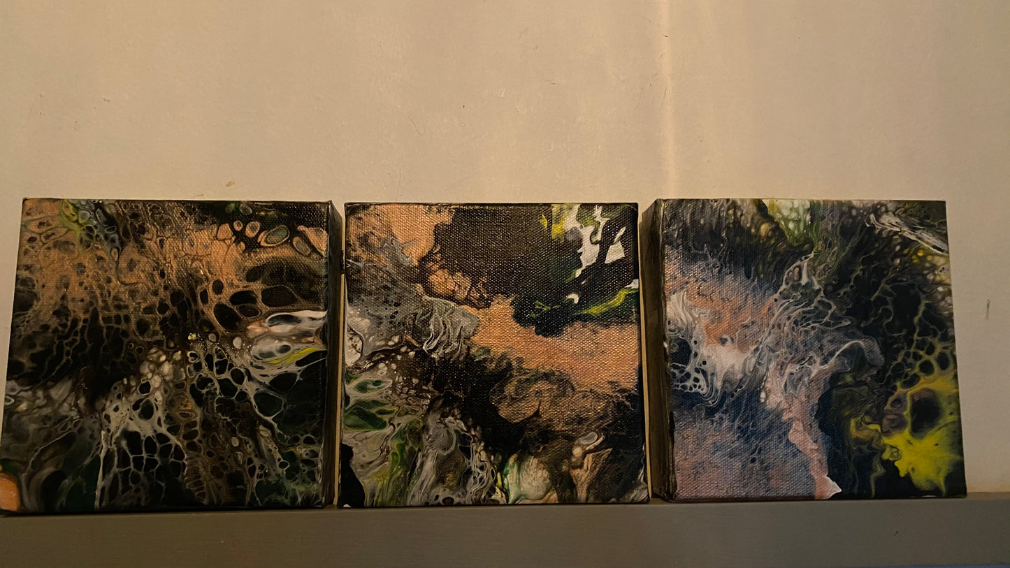 Original Earth Tone Cell Exposure Mini Canvas