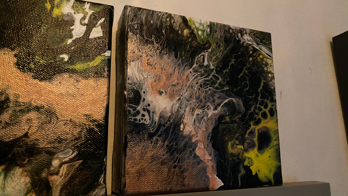 Original Earth Tone Cell Exposure Mini Canvas